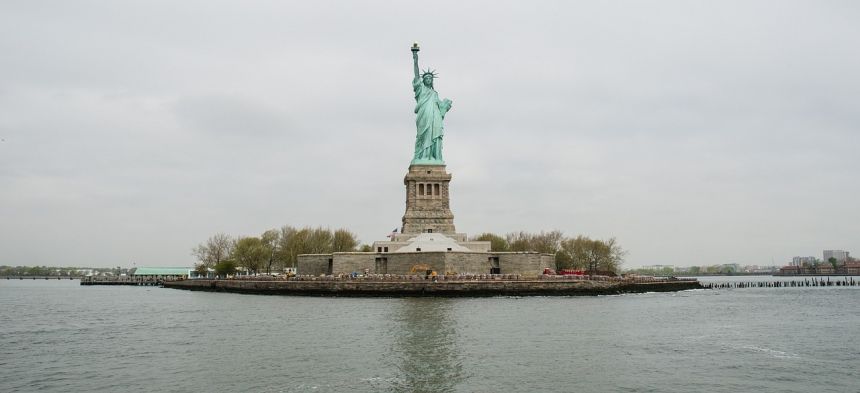自由女神像,里程碑,岛