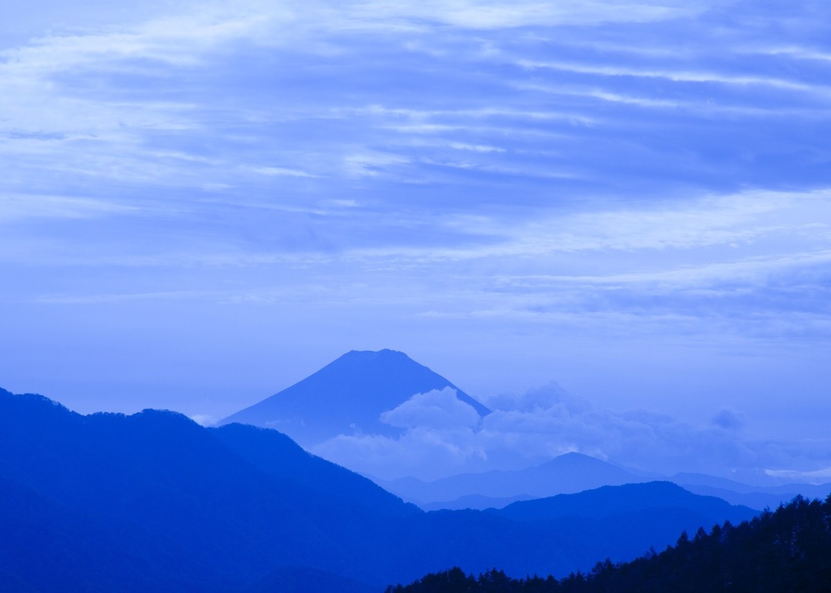 富士山、云、山免费图片