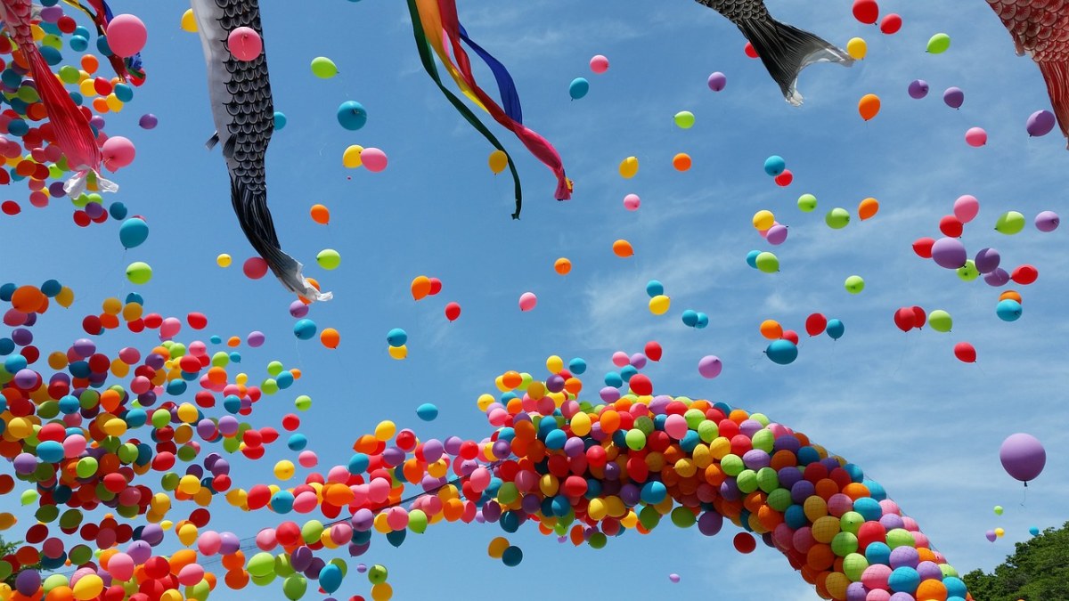 气球、儿童节、日本免费图片
