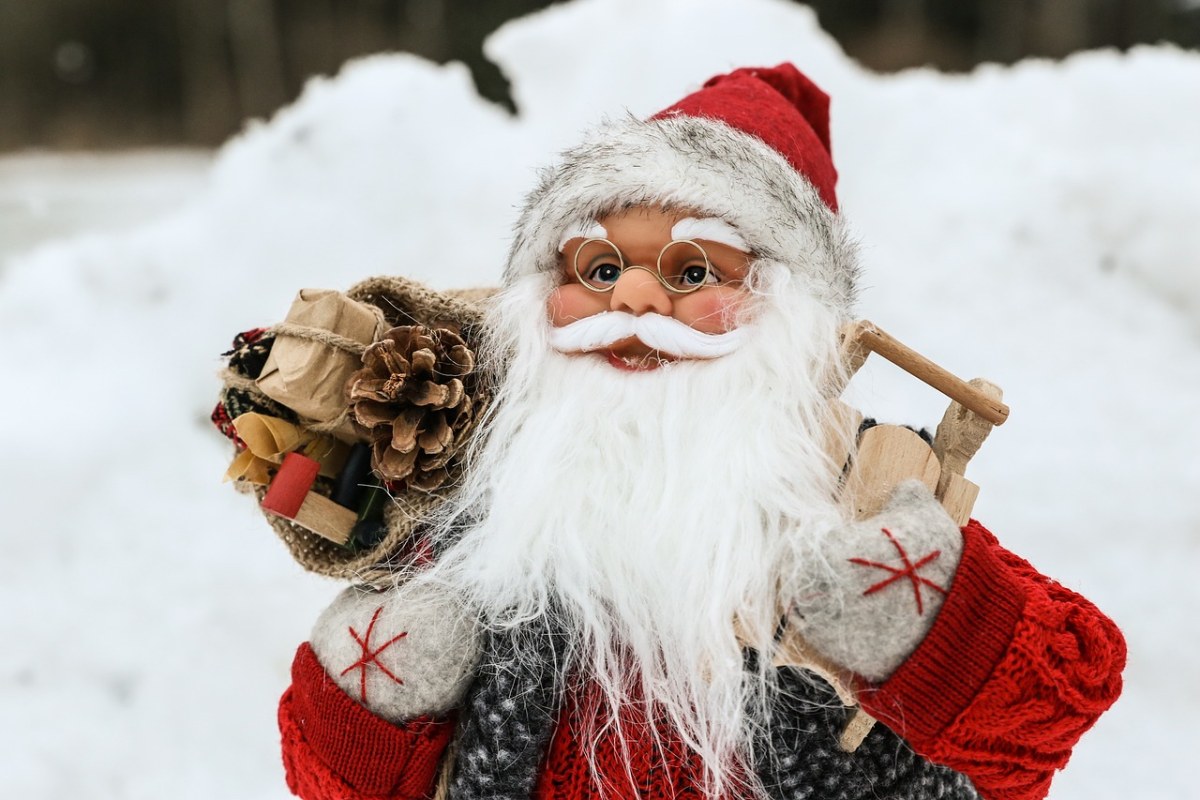 圣诞老人、冬天、雪免费图片