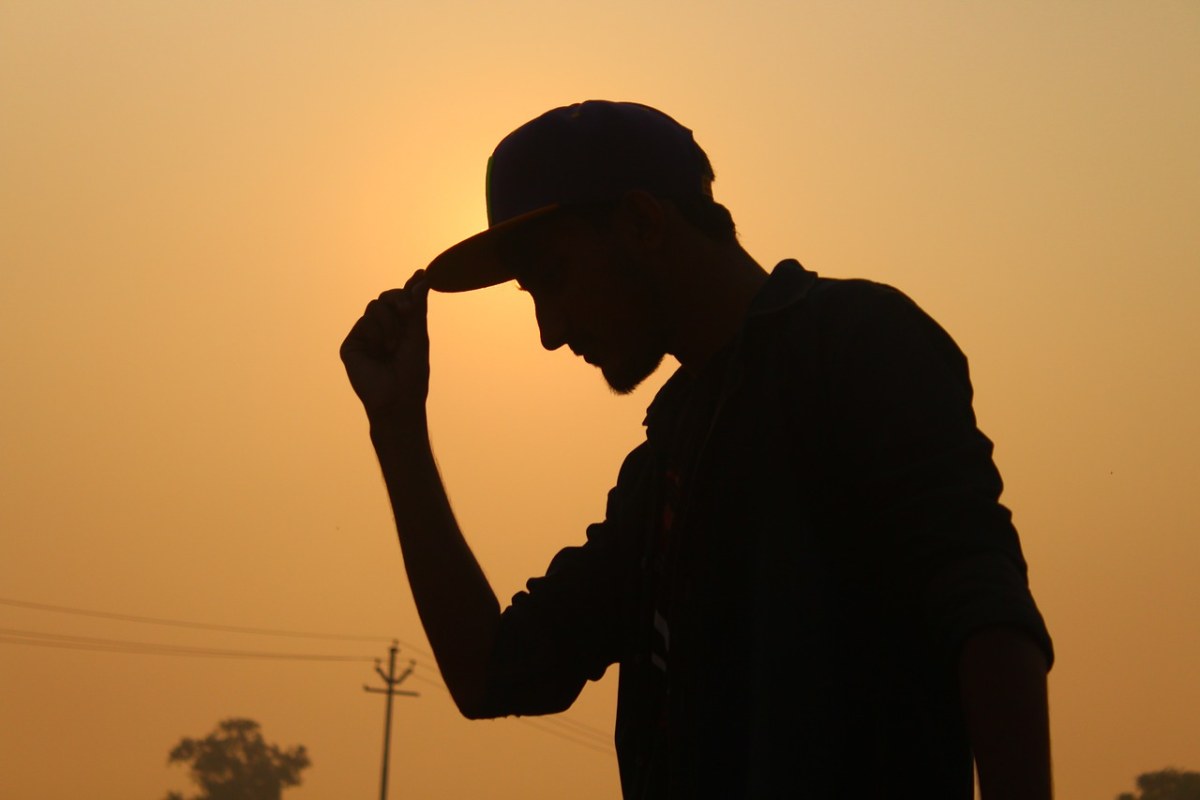 侧影,太阳,上午