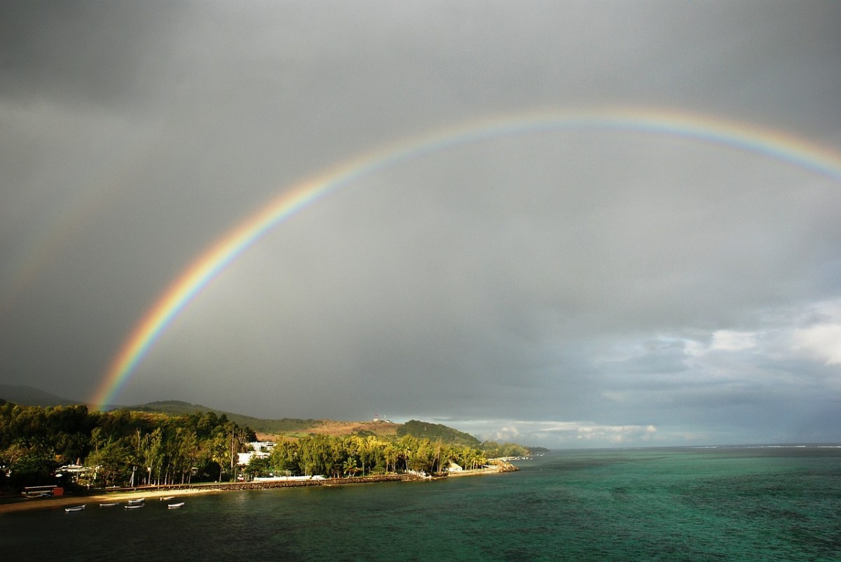 彩虹、天气、海免费图片