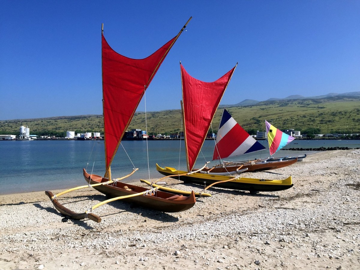 Na、Pae、独木舟、海滩、海洋免费图片