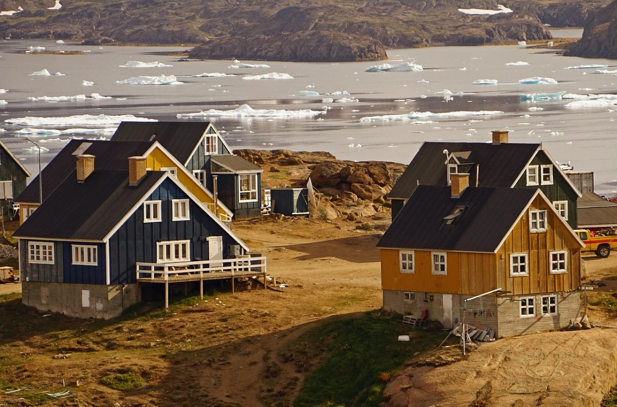 丹麦格陵兰岛上的房屋免费图片