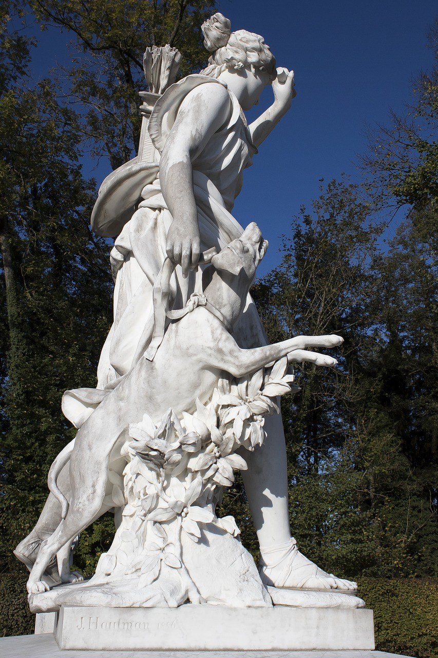 戴安娜,雕塑,大理石