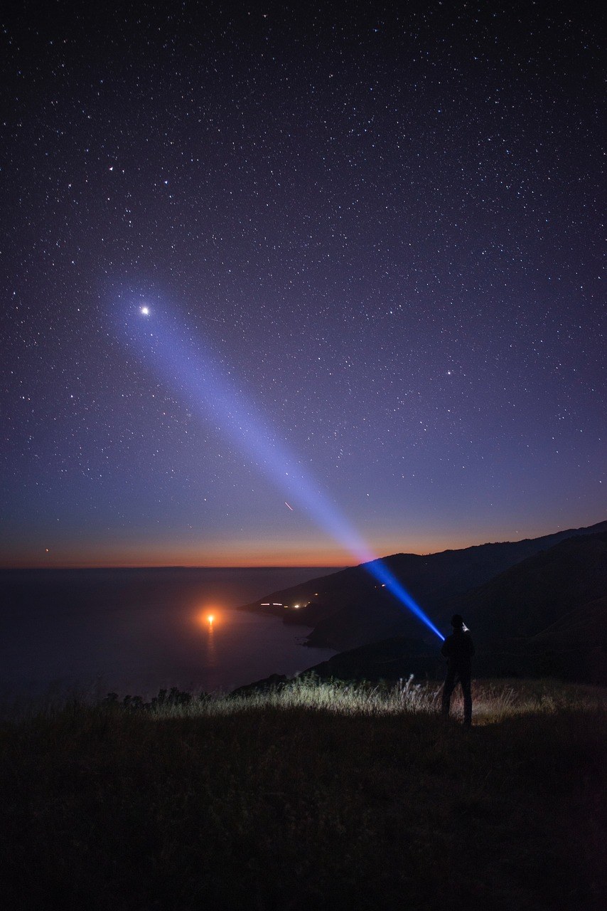 银河、夜、星星免费图片