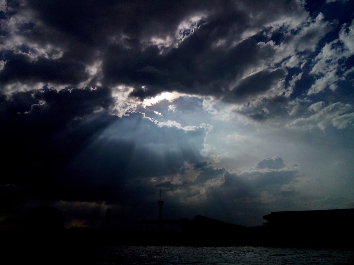 天空,阴暗,室外