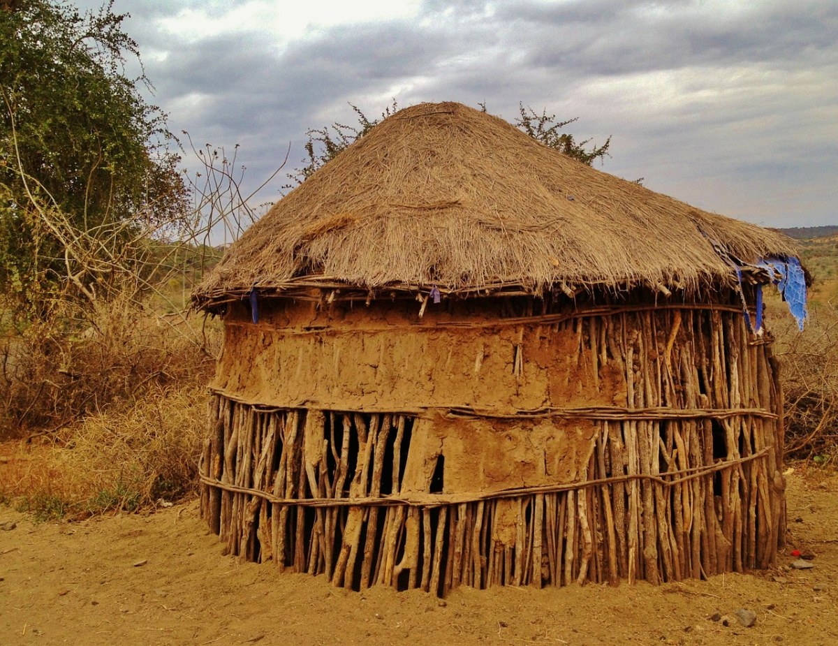小屋,住宅,非洲