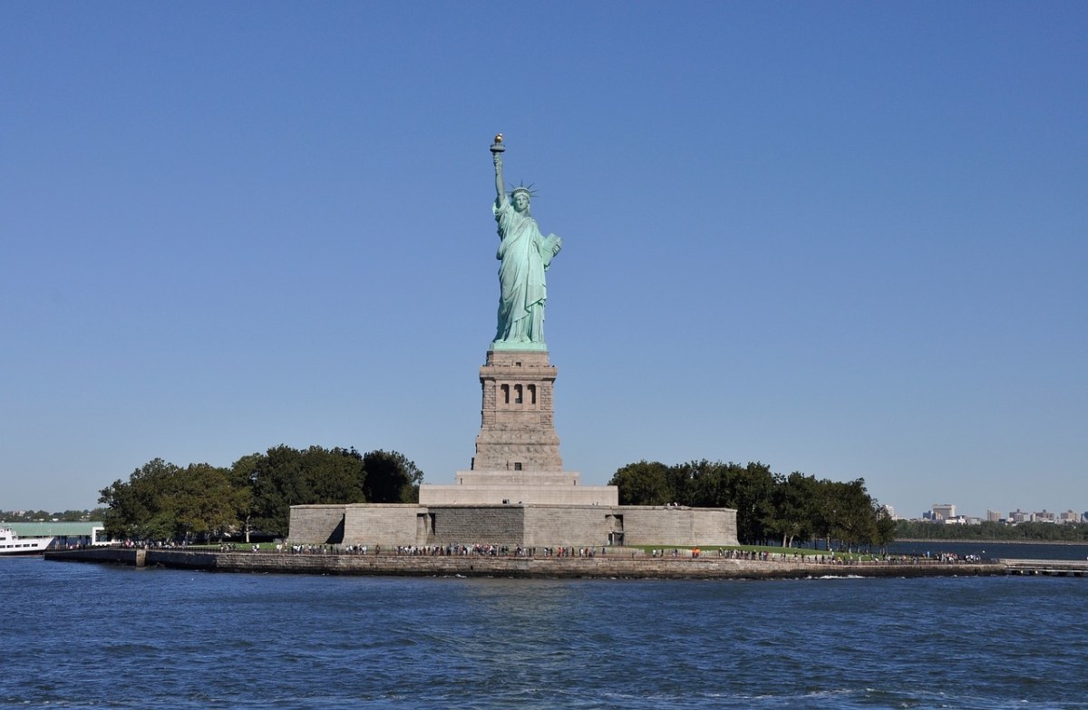 自由女神像、自由岛、纽约城免费图片