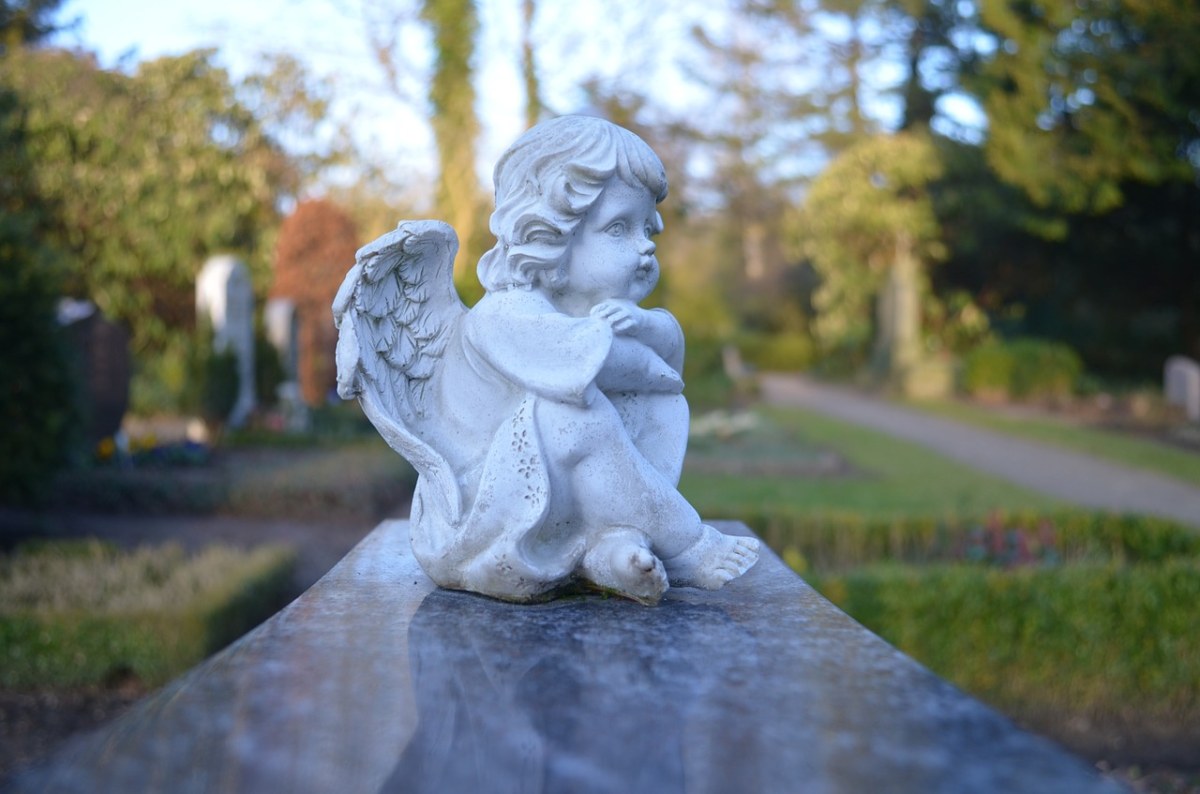 天使、坟场、墓碑免费图片