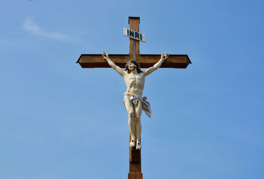 树林交叉,耶稣基督,信仰