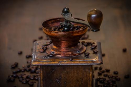 咖啡、磨床、老咖啡研磨机