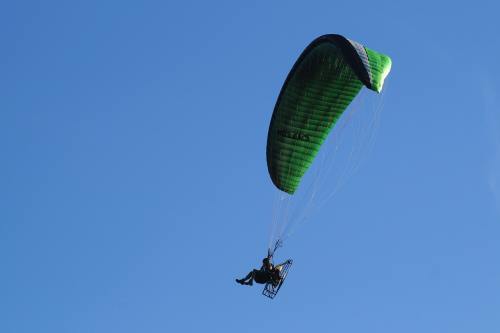 马达屏幕上、空中运动、滑翔伞