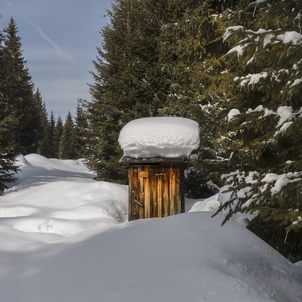 厕所、Toilettenhaus、雪免费图片