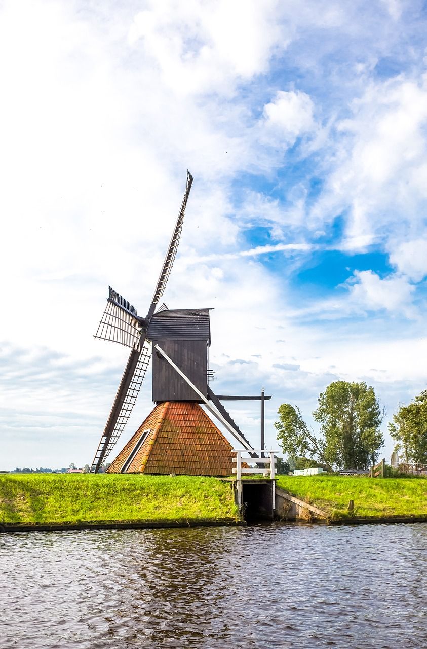 大风车,弗里斯兰,景观