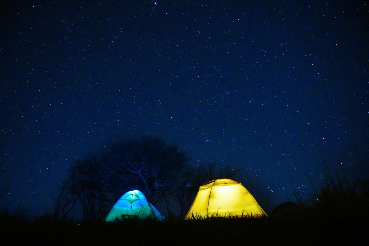 星空、帐篷、夜晚免费图片