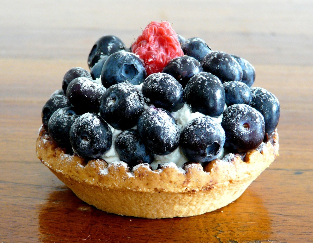 蓝莓甜点免费图片