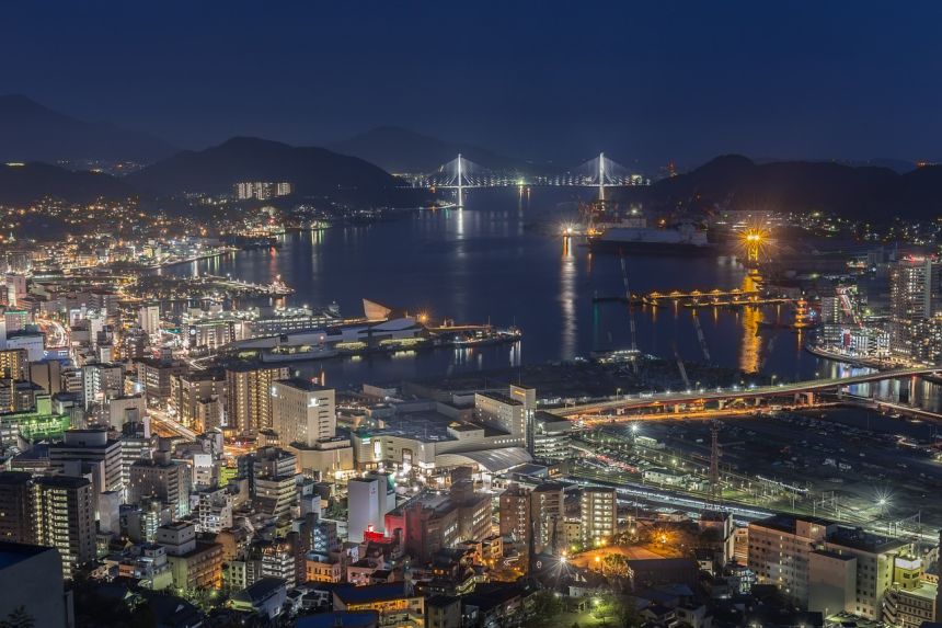 夜景,長崎,日本