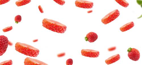 草莓红色、甜草莓、草莓背景