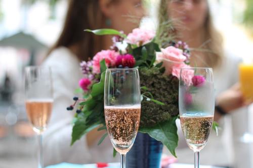 香槟酒、婚礼、眼镜