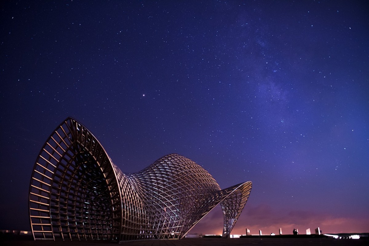 南汇嘴、银河、星空免费图片