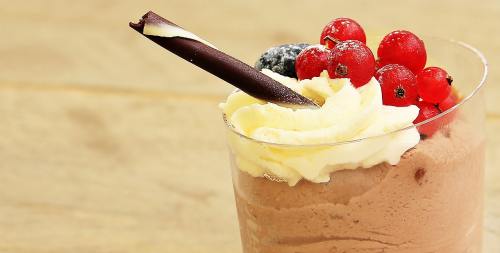 甜点、巧克力冰淇淋、甜