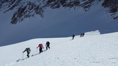 登山滑雪、穷乡僻壤Skiiing、冬季运动