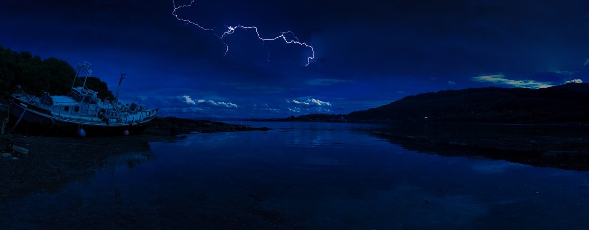 苏格兰、闪电、海滩免费图片