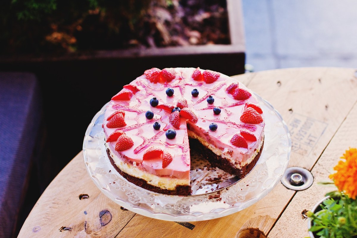 草莓水果蛋糕免费图片