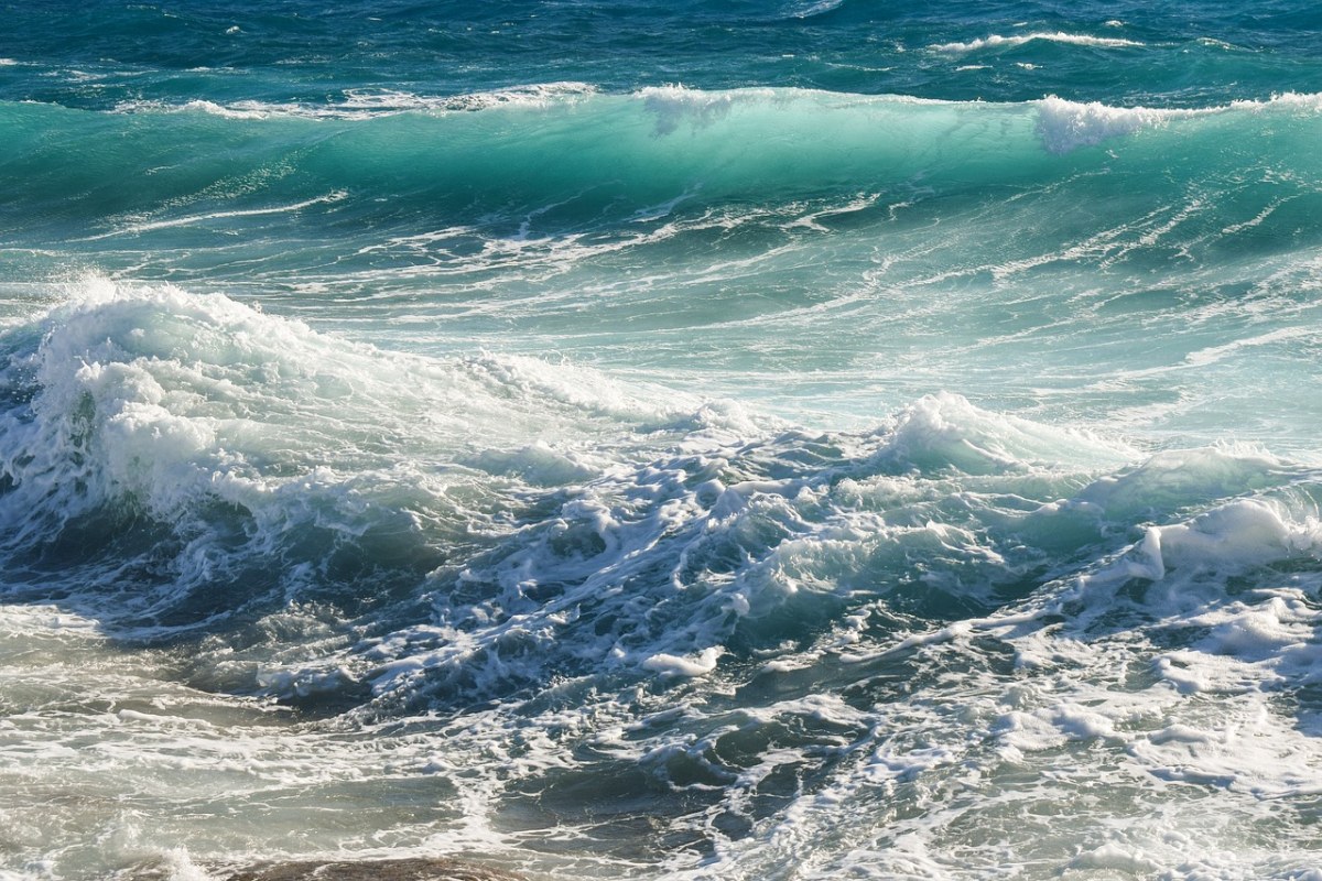 波、海、自然免费图片
