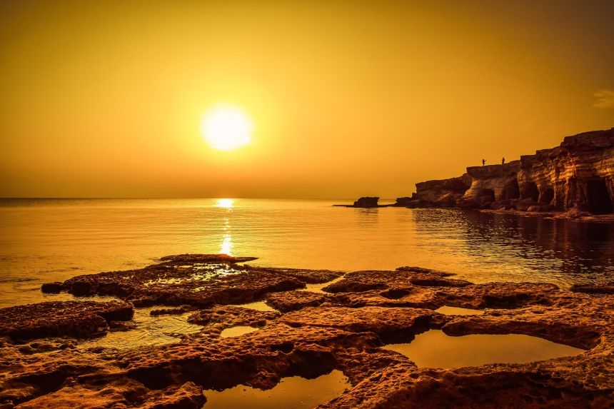 日落,黄昏,太阳