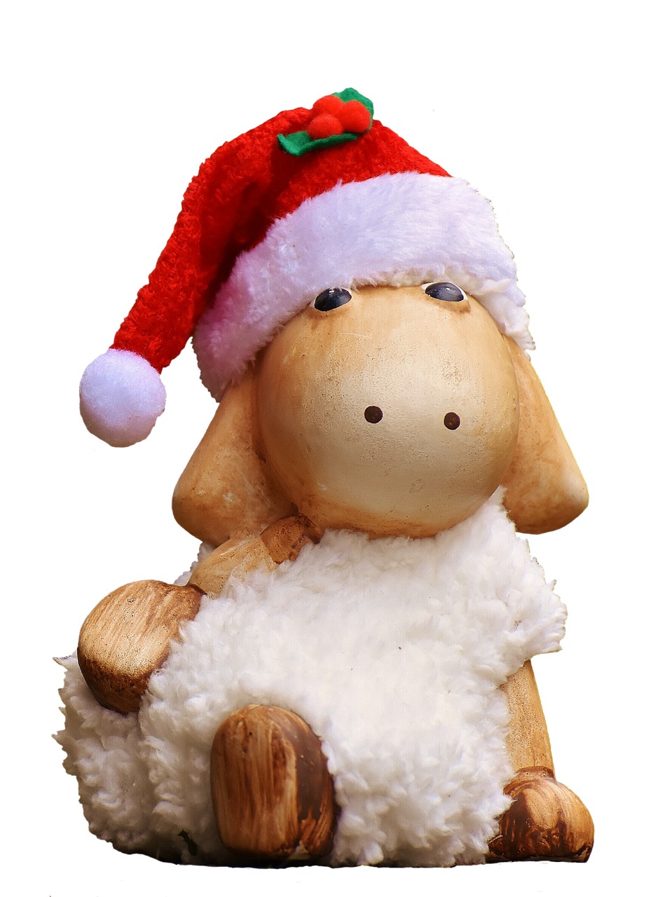 圣诞节、羊、数字免费图片