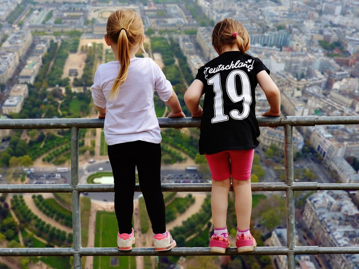 女孩,查看,勇敢