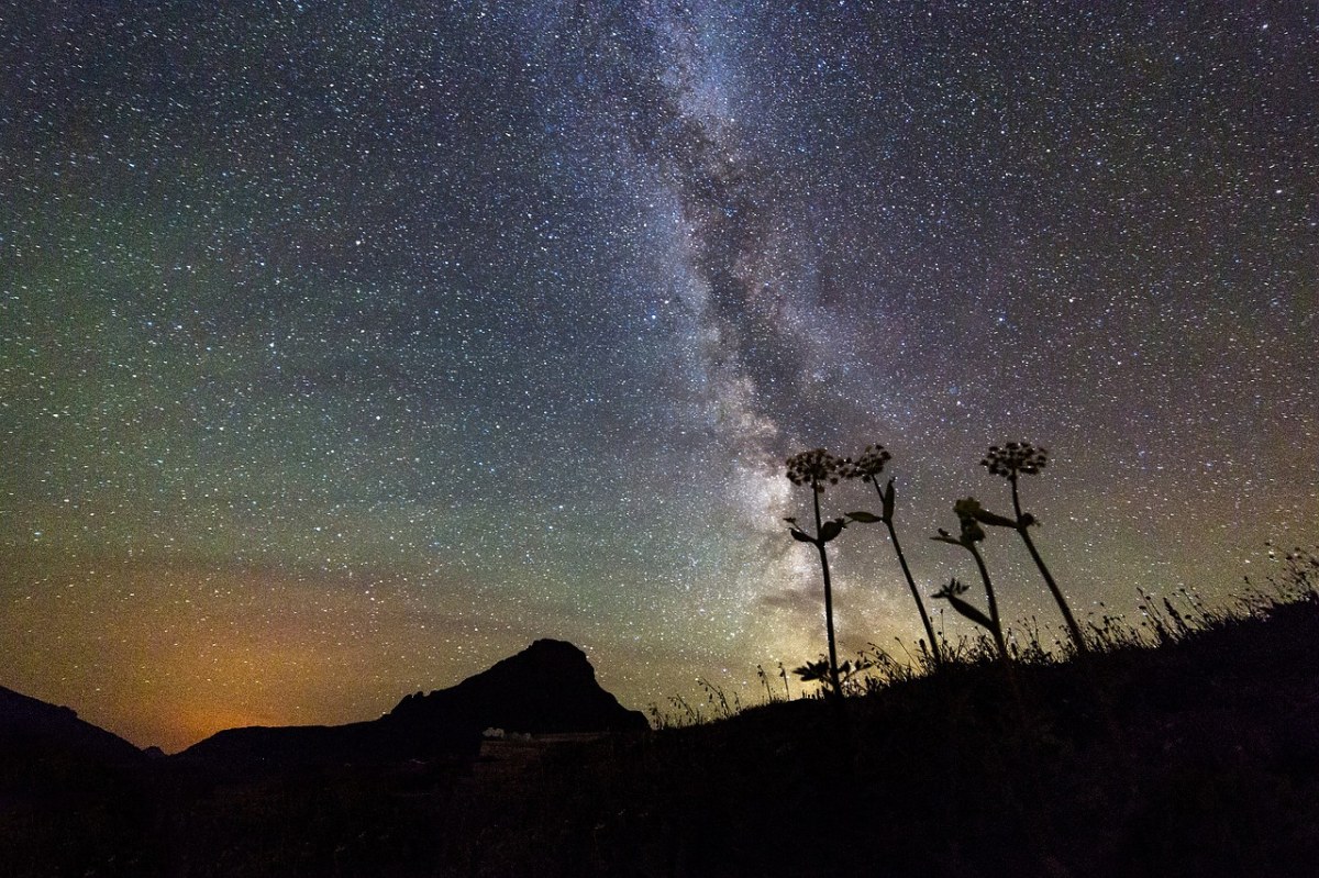 银河、星星、天空免费图片