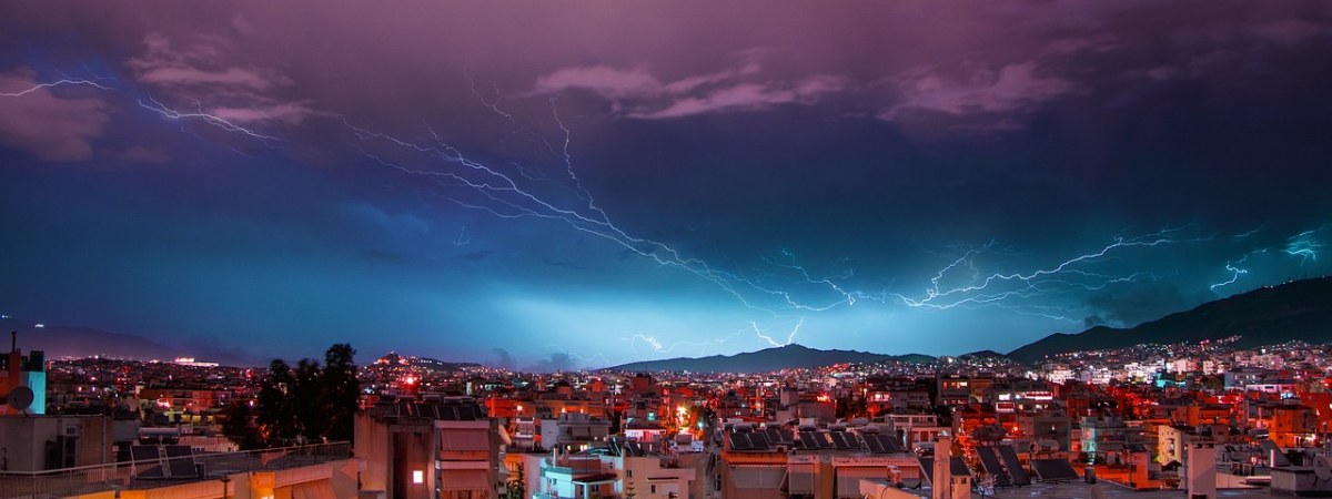 照明、雅典、风暴免费图片