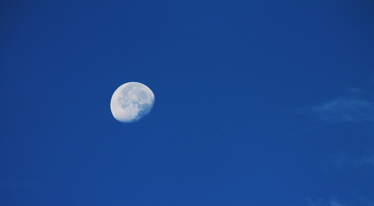 月亮、云、天空免费图片