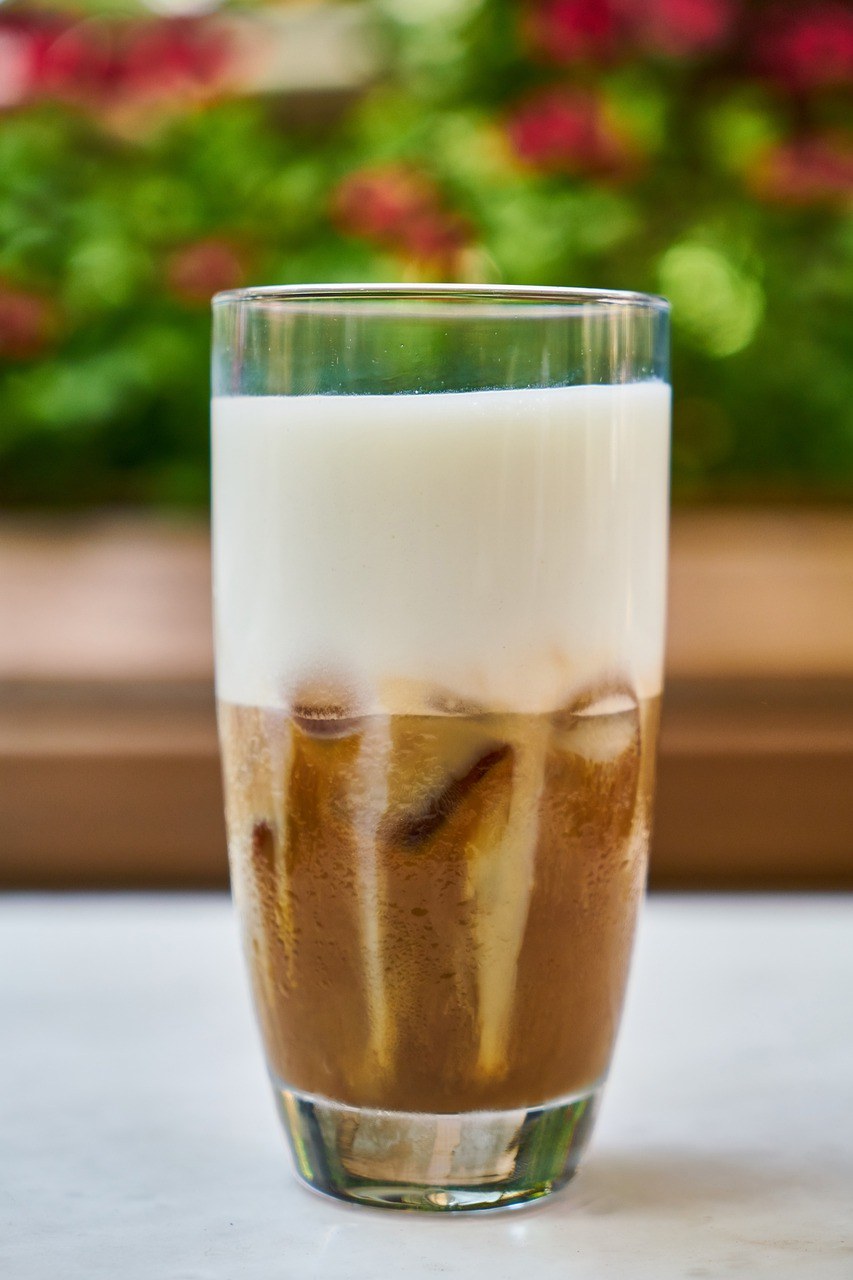 咖啡,拿铁咖啡,牛奶