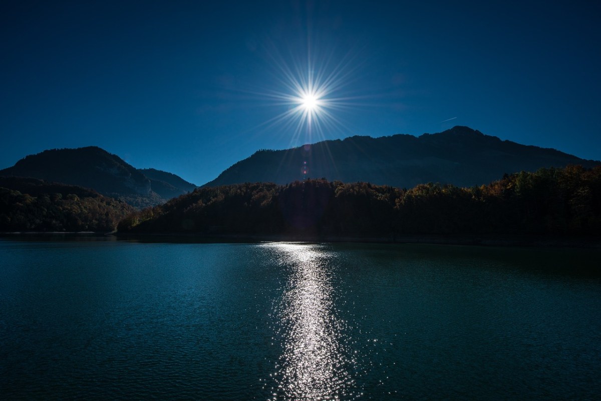 夜、天空、月亮免费图片