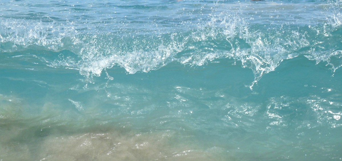 海洋、波、海滩免费图片