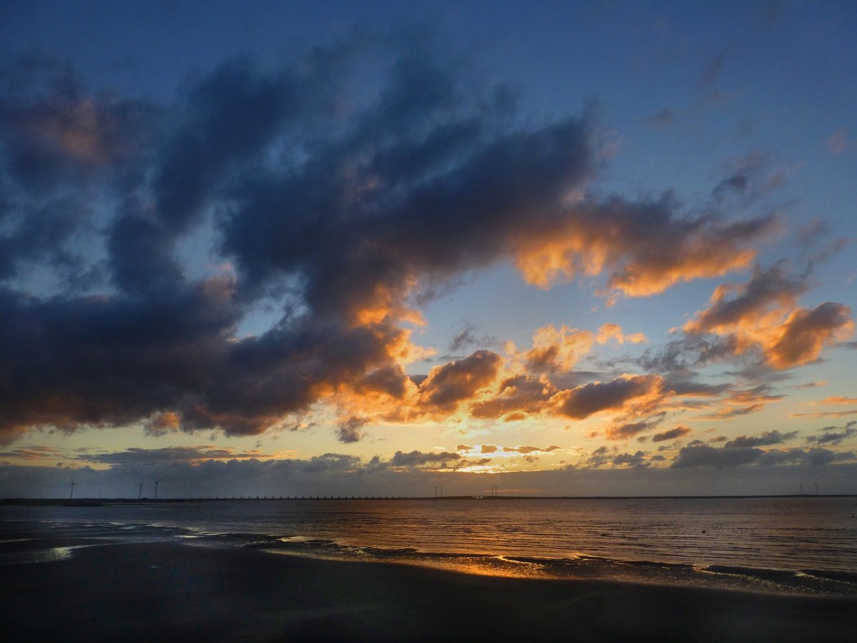 海、夕阳、夜晚的天空 - 免费可商用图片 - CC0素材网