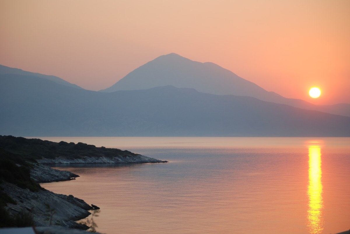 希腊、夕阳、西免费图片