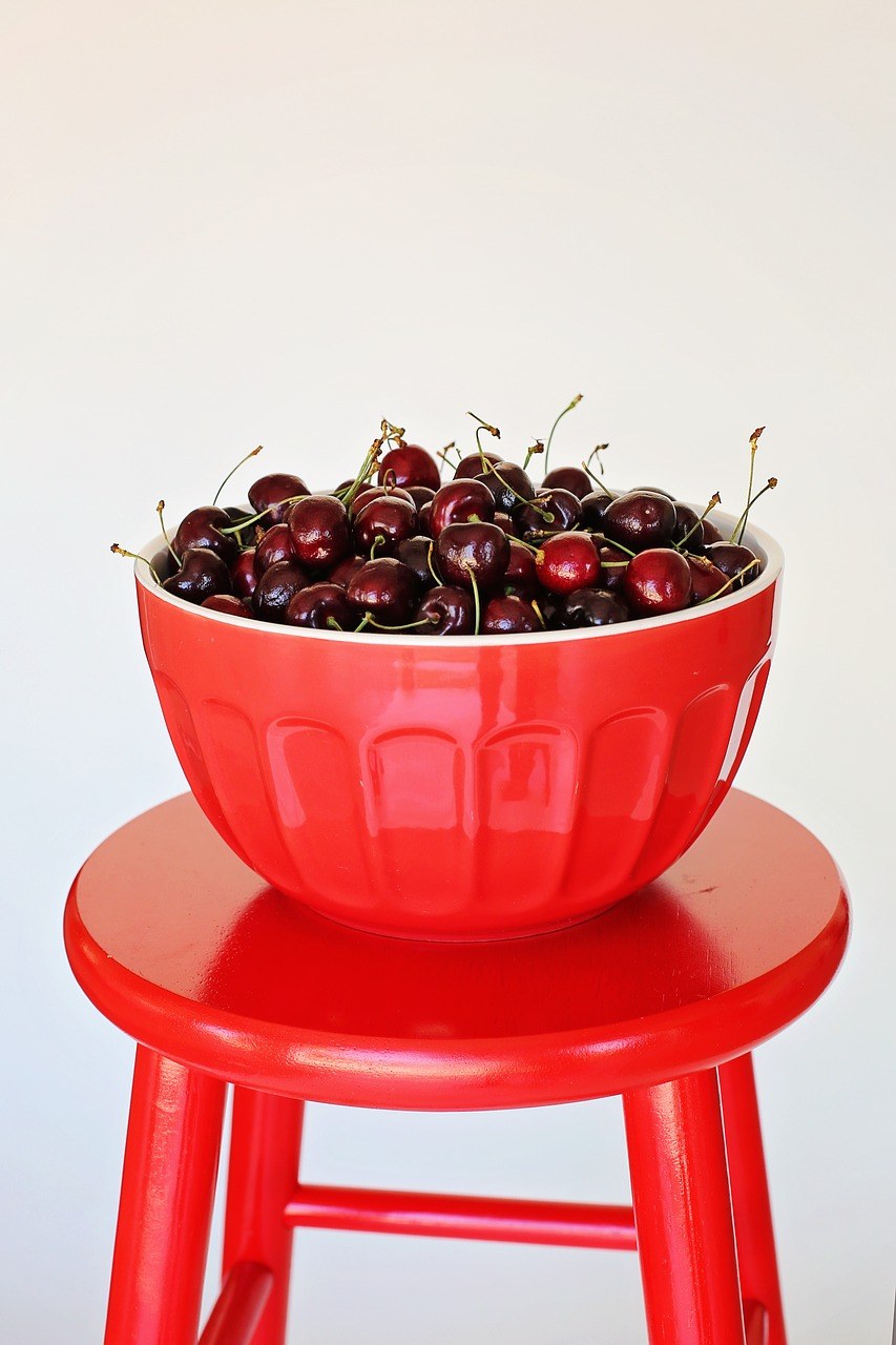 碗樱桃、樱桃、红色免费图片