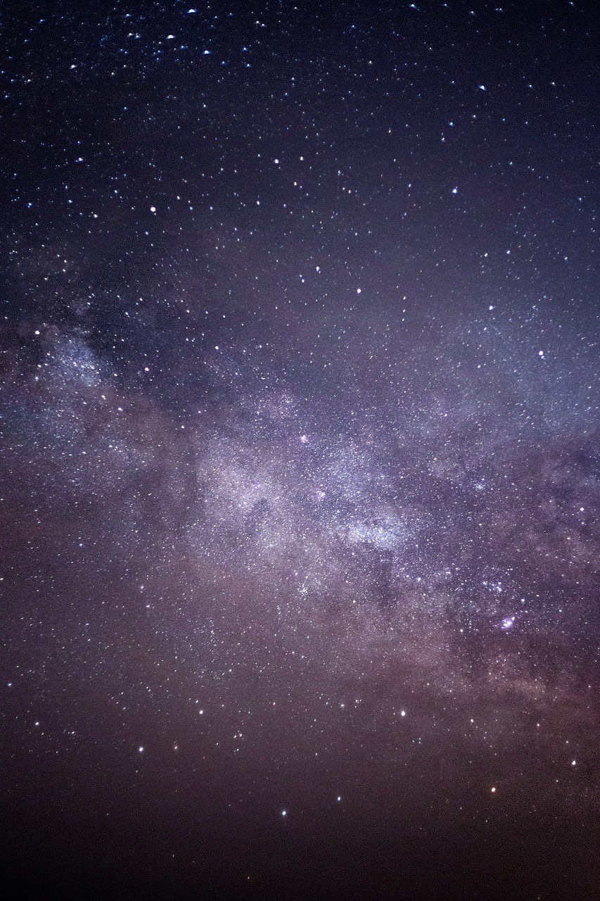 银河、夜、天空免费图片