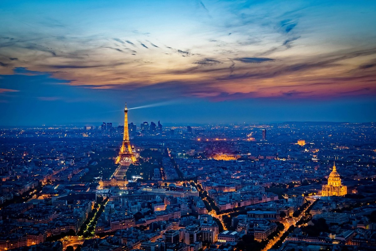 埃菲尔铁塔、法国、日落免费图片