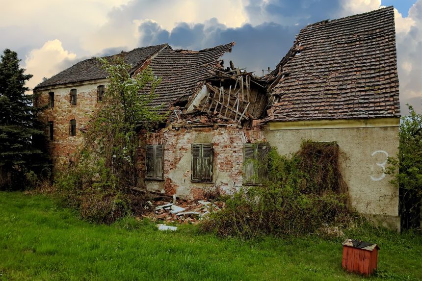 废墟,房子,架构