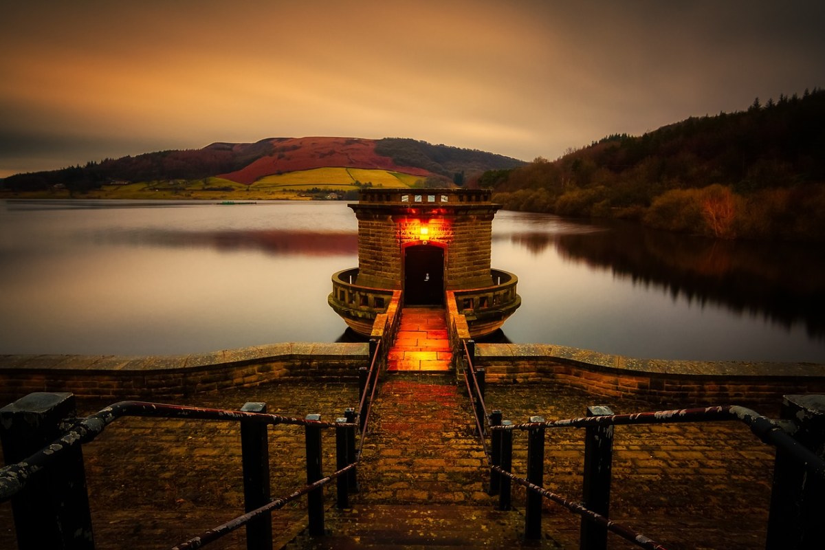 ladybower,水库,德温特
