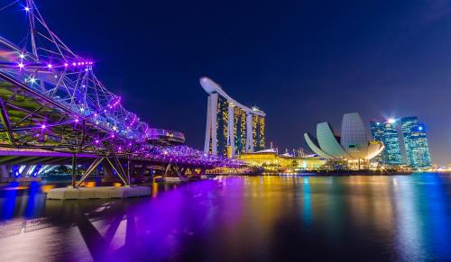 新加坡、滨海湾、螺旋