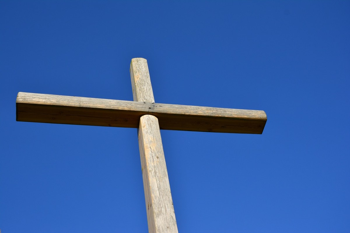 交叉,木制十字架,基督教免费图片