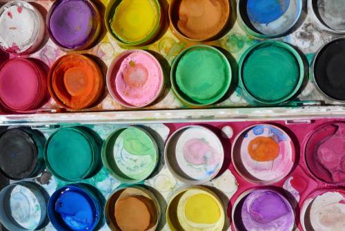 漆、艺术、颜料盒