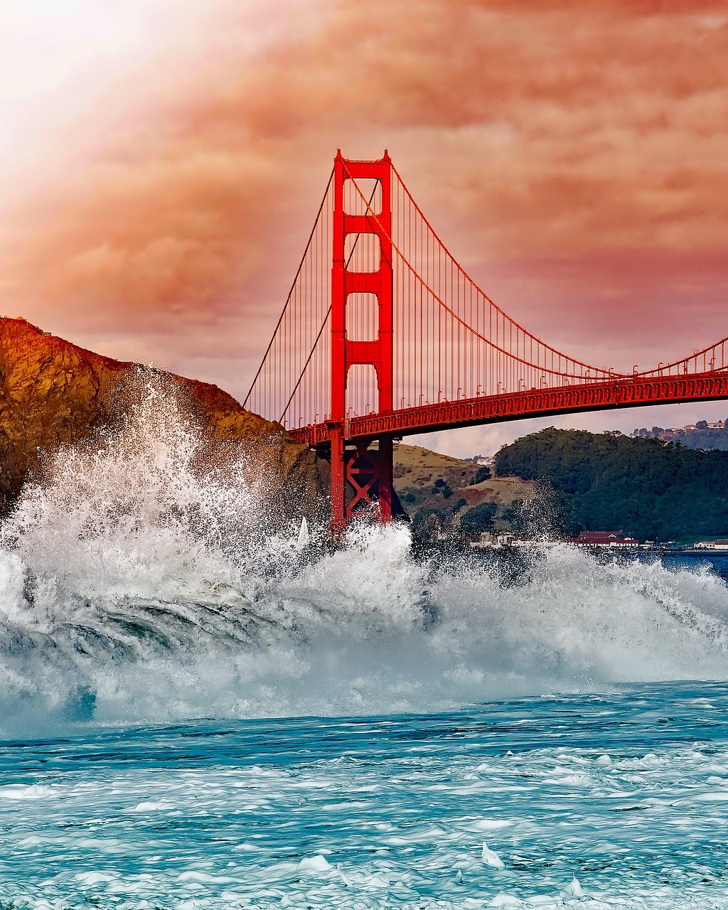 旧金山、加利福尼亚州、金门大桥免费图片